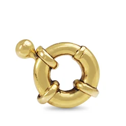 18ct Yellow Gold Bolt Ring Clasp