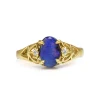 9ct Yellow Gold Boulder Opal and Diamond Ring