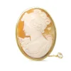 9ct Yellow Gold Cameo Brooch