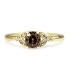 18ct Yellow Gold Champagne Old Cut Vintage Style Ring