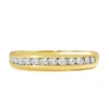 18ct Yellow Gold Channel Set Diamond Ring