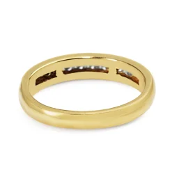 18ct Yellow Gold Channel Set Diamond Ring