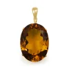 14ct Yellow Gold Citrine Enhancer / Pendant