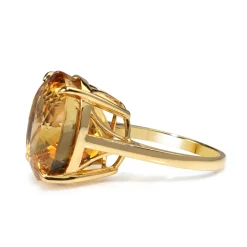 18ct Yellow Gold Citrine Solitaire Ring