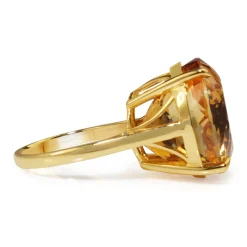 18ct Yellow Gold Citrine Solitaire Ring