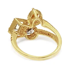 18ct Yellow Gold Citrine, Tanzanite, Green Amethyst and Diamond Ring