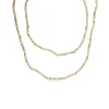 14ct Yellow Gold Clasp with Antique Natural Pearl Necklace