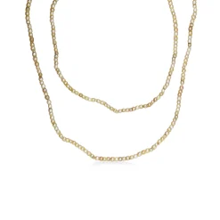 14ct Yellow Gold Clasp with Antique Natural Pearl Necklace