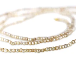14ct Yellow Gold Clasp with Antique Natural Pearl Necklace