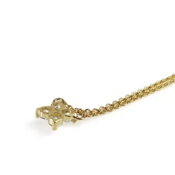 9ct Yellow Gold 'Clover' Style Diamond Necklace
