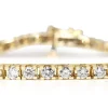 14ct Yellow Gold 3.50ct Diamond Tennis Bracelet