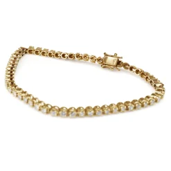 14ct Yellow Gold 2.00ct Diamond Tennis Bracelet