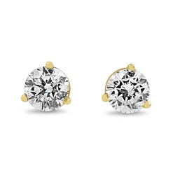 18ct Yellow Gold .90ct Diamond Stud Earrings