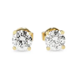 18ct Yellow Gold .80ct Diamond Stud Earrings