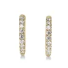 9ct Yellow Gold .65ct Diamond Hoop Earrings