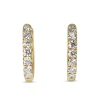 9ct Yellow Gold .50ct Diamond Hoop Earrings