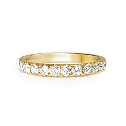 18ct Yellow Gold .60ct Diamond Band