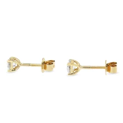 18ct Yellow Gold .60ct Diamond Stud Earrings