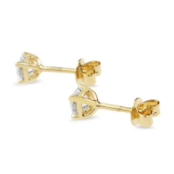 18ct Yellow Gold .80ct Diamond Stud Earrings