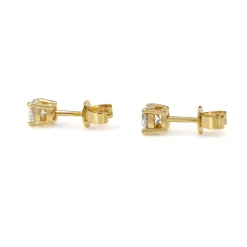 14ct Yellow Gold 1.00ct Diamond Stud Earrings