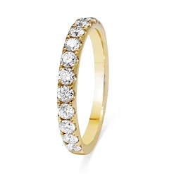 18ct Yellow Gold .60ct Diamond Band