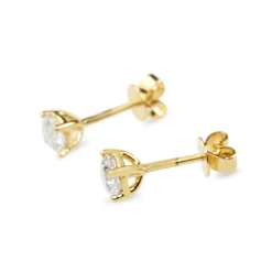 18ct Yellow Gold .80ct Diamond Stud Earrings