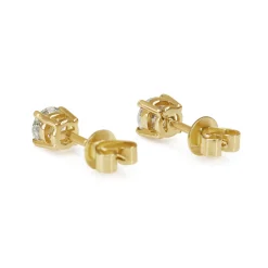 14ct Yellow Gold 1.00ct Diamond Stud Earrings