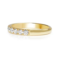 18ct Yellow Gold .60ct Diamond Band