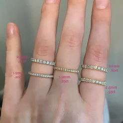 18ct Yellow Gold .60ct Diamond Band