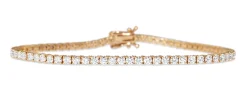 18ct Yellow Gold 3.50ct Tennis Bracelet