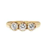 9ct Yellow Gold Cubic Zirconia 3 Stone Ring
