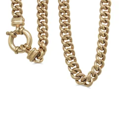 9ct Yellow Gold Curb Link Chain Necklace