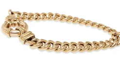 9ct Yellow Gold Curb Link Bracelet with Bolt Clasp