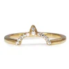 18ct Yellow Gold Curved 'Tiara' Style Diamond Band