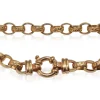 9ct Yellow Gold 'Day and Night' Etched Belcher Link Bracelet