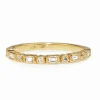 18ct Yellow Gold Deco Style Diamond Band
