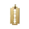 18ct Yellow Gold Decorative Razor Blade Pendant