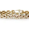 14ct Yellow Gold Diamond Bracelet