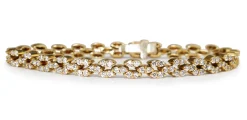 14ct Yellow Gold Diamond Bracelet