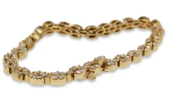14ct Yellow Gold Diamond Bracelet
