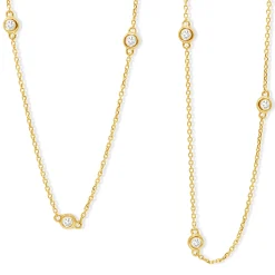 18ct Yellow Gold 'Diamond By The Yard' Chain / Necklace