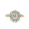 18ct Yellow Gold Diamond Daisy Ring