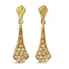 18ct Yellow Gold Diamond Drop Earrings