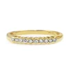 18ct Yellow Gold Diamond Half Bezel Band Ring