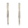 9ct Yellow Gold Diamond Hoop Earrings