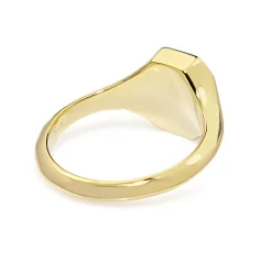 18ct Yellow Gold Diamond Signet Ring