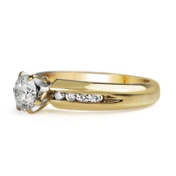 18ct Yellow Gold Diamond Solitaire Ring
