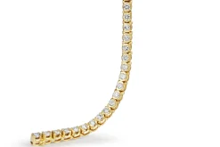 14ct Yellow Gold Diamond Tennis Bracelet
