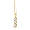 14ct Yellow Gold Diamond Twist Necklace