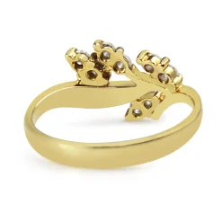 18ct Yellow Gold Diamond Vine Ring